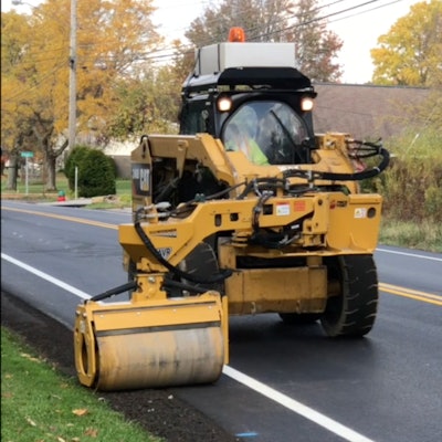 Road Widener Offset Vibratory Roller