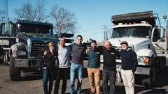 Kenny Roy, third from the left, and part of his team at Royal Pavement Solutions.