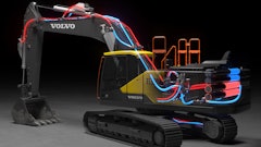 Volvo CE's new digital hydraulic actuator enables the design of a new type of hydraulic system which overcomes some of the shortcomings found in traditional systems.