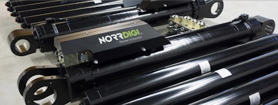 The Norrhydro patented system, NorrDigi, is a key part of the new digital hydraulic actuator technology Volvo CE is developing in collaboration with Norrhydro.