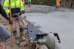 Curb Roller Manufacturing’s newest product, the Badger Curb Maker (pictured), is capable of shaping a curb head up to 6-in. high and 18-in. wide for monolithic pours.