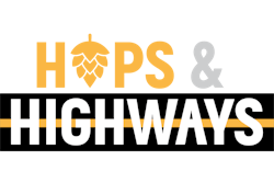 Hops And Highways Logo Color
