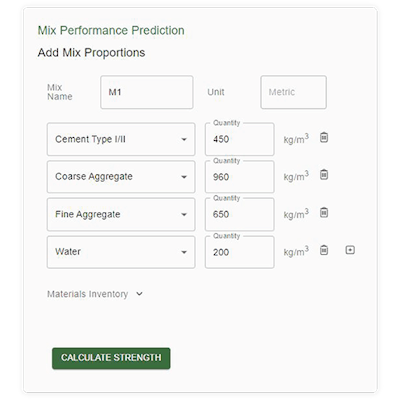 The SmartMix Concrete Optimization and Performance Prediction Dashboard