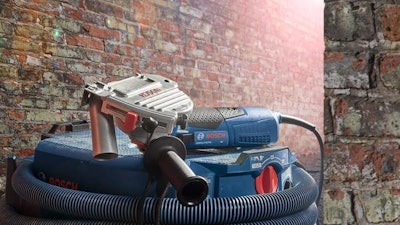 The GWS13-52TG Tuckpointing Grinder and Dust Guard