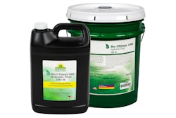 Renewable Lubricants presents patented Bio-Ultimax 1000, readily biodegradable biosynthetic formulas which perform like mineral oil based hydraulic fluids.