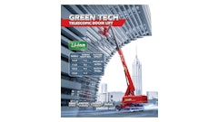 The four electric telescopic booms are powered by lithium-ion batteries with high capacity, low noise and zero emissions.