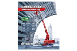 The four electric telescopic booms are powered by lithium-ion batteries with high capacity, low noise and zero emissions.