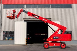 The H-series high capacity boom lifts have working heights ranging from 72 to 98’, 661/992lbs dual capacities and large working platforms with triple entry.
