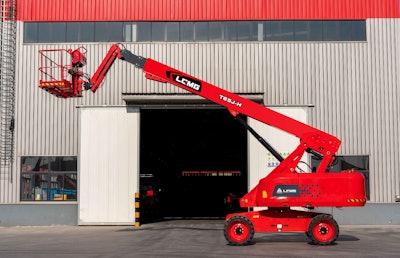 The H-series high capacity boom lifts have working heights ranging from 72 to 98’, 661/992lbs dual capacities and large working platforms with triple entry.