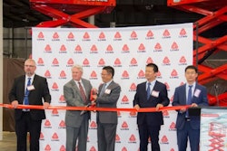 LGMG and other officials at a ribbon cutting of its Chambersburg, Penn., facility in 2019.