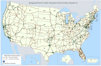 The U.S. Department of Transportation’s (DOT) Federal Highway Administration (FHWA) announced the latest round of Alternative Fuel Corridor designations.