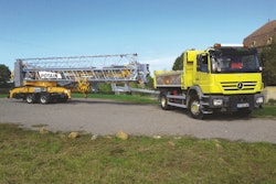 This tower crane features a 28-meter jib and is the first model in the Potain Hup range to feature a permanent undercarriage, which provides accessibility to the machine.