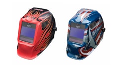 The auto-darkening helmets feature a professional user interface, an integrated LED light and 4C optics.