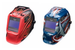 The auto-darkening helmets feature a professional user interface, an integrated LED light and 4C optics.