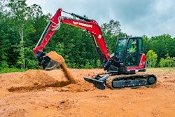 The Yanmar ViO80-1A and SV100-2A are the largest mini excavators in the series.