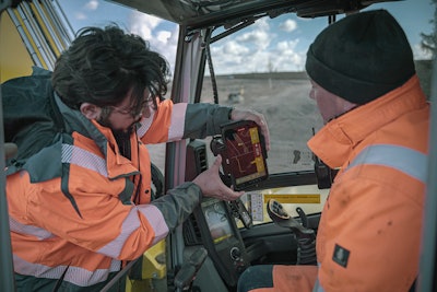 Operators can upload the working files into a 3D guidance machine control product to aid with accurate positioning, grading depth and angle, and much more. The additional 3D information eliminates the need to wait on surveyors to mark the site—another cost saving for contractors.