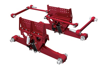 The suspension design requires no lubrication, has fewer bushings to maintain and features an integrated jounce stop that protects the rubber components from compression, reinforcing the vehicle’s durability.