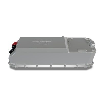 Designed for turf, golf and work vehicles, the battery can be fully charged in less than eight hours and has a charging temperature range of -10°C to 50°C.