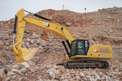 With three operating mode options, the new excavator is powered by a Cat C9.3B engine and features grade assist, swing assist, auto dig boost and keyless starting.