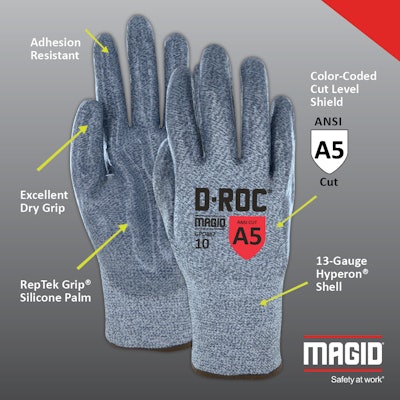 A new silicone coating prevents sealant and hot melt build-up, lasting up to six times longer than standard gloves used in window manufacturing environments.