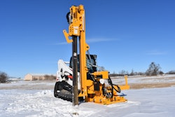 The Rhino Guardrail Pile Driver