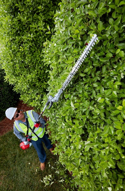These heavy-duty trimmers, distinguished by their short- and long-reach configurations, include a longer blade length than previous models for trimming hard-to-reach areas.