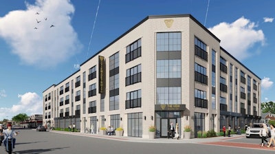 In order to help project owners understand a design, Marous Brothers may create renderings like this one of the proposed View on Detroit East mixed-use development in Lakewood, Ohio.