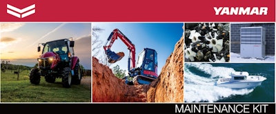 Each kit is based on what the machine’s manual recommends for a particular unit, with variations on hydraulic service, filters and fluids.