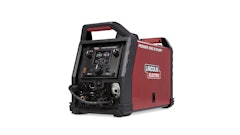 The POWER MIG 215 MPi welder features a built-in TIG solenoid, increased duty cycle and a portable housing with handles.