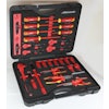 Each tool within the set has been tested to 10,000 AC and is VDE certified to 1,000 VAC in compliance with IEC 60900.