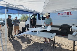 Autel Robotics' Dragonfish line, which offers veritcal take-off and landing. was demoed at the Commercial UAV Expo.