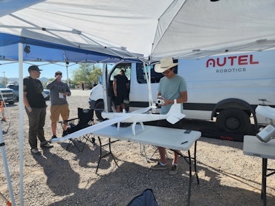 Autel Robotics' Dragonfish line, which offers veritcal take-off and landing. was demoed at the Commercial UAV Expo.