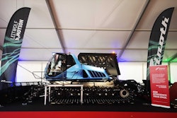 The hydrogen fuel is stored in five tanks mounted on the back of the machine for an estimated running time of more than three hours.