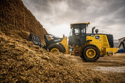 Both the 544 G-tier and the 644 G-tier wheel loaders are eligible for the John Deere protect service plan, which ensures routine maintenance is performed at every 500-hour interval by a John Deere dealer.