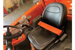 This new telehandler retrofit kit includes seatbelt engagement assurance, operator presence functionality, a high-visibility orange seatbelt and illustrated instructions for installation.