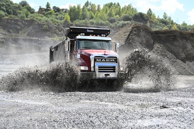 Mack Truck In Quarry