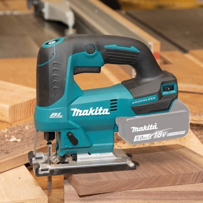 Designed for professional woodworkers, cabinetry makers, specialized residential construction workers and pro-contractors, the 18V LXT brushless jig saw offers variable speed control, three orbital settings and soft start mode.