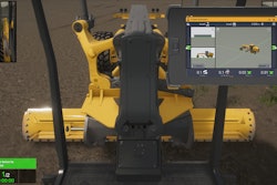 Now available on dozer and motor grader simulators, Trimble Earthworks software works in parallel with CM Labs’ patented software and runs on a tablet that connects to the simulator.