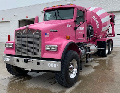 Ozinga Kenworth Pink Truck