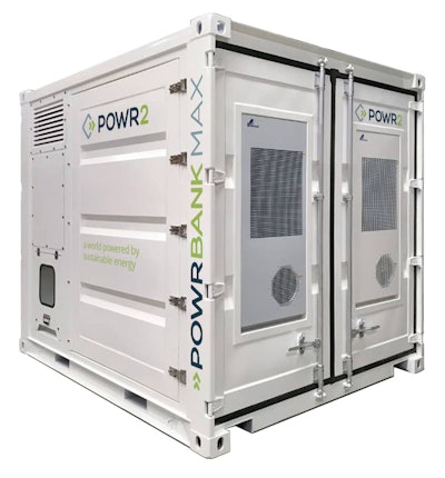 Designed with the construction and rental industries in mind, the POWRBANK MAX can handle temporary-power applications including, but not limited to, tower cranes, large pumps and hoists.