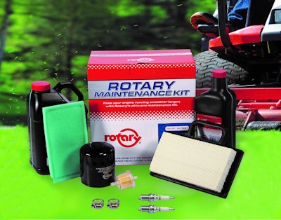 Available for popular lawn mower brands, each kit features up to 10 items such as an air filter, pre-filter, oil filter, fuel filter, hose clamps, spark plugs and motor oil.