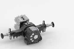 The new e-axle allows even more batteries on the truck by integrating the electric motors and the transmission into the rear axle.