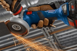The brushless 4 1/2-in. angle grinder features the X-LOCK mount, offering a wheel change interface that's up to five times faster than conventional interfaces.
