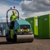 The eARX 26-2 roller features a fully electric drive that can operate for 18 hours or longer without recharging.