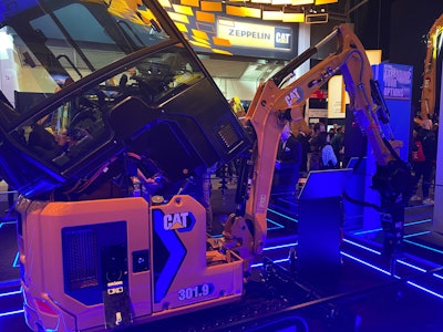 The new, all-electric Caterpillar 301.9 mini excavator features the Cat Next Gen platform.