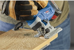 Designed for carpenters, remodelers, roofers and plumbers, the brushless jig saw is equipped with variable-speed control with a dial for adjusting the operating speed from 0-3,500 no-load strokes per minute.