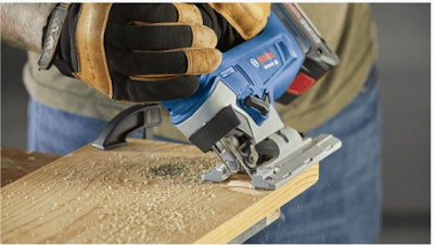 Designed for carpenters, remodelers, roofers and plumbers, the brushless jig saw is equipped with variable-speed control with a dial for adjusting the operating speed from 0-3,500 no-load strokes per minute.