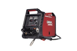 The POWER MIG 211i welder is a rugged 200-amp machine for MIG, flux-cored, and spool gun welding on construction sites.