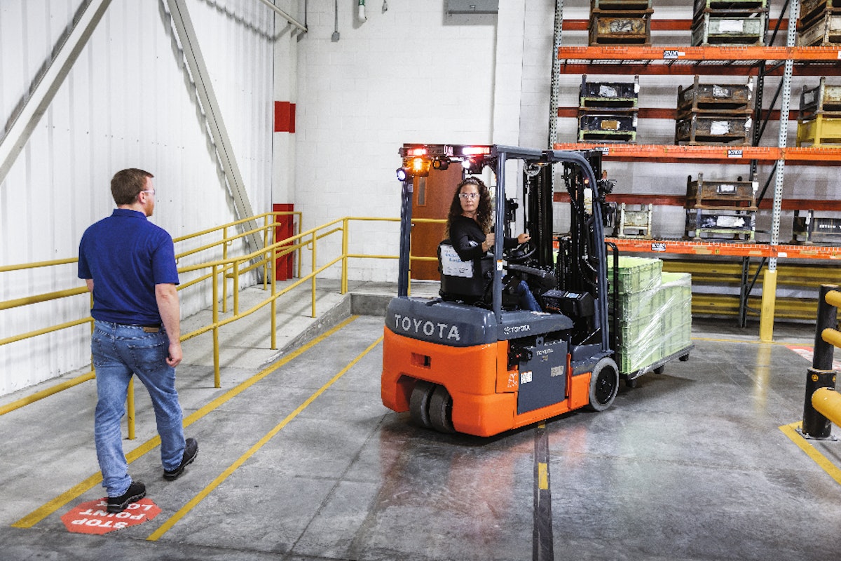 Toyota Material Handling Updates Electric Forklift with New Technology
