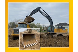 The 6-yard bucket is designed for use with the John Deere 470P, PC490LC-11, Cat 349 and other 50-metric ton excavators.